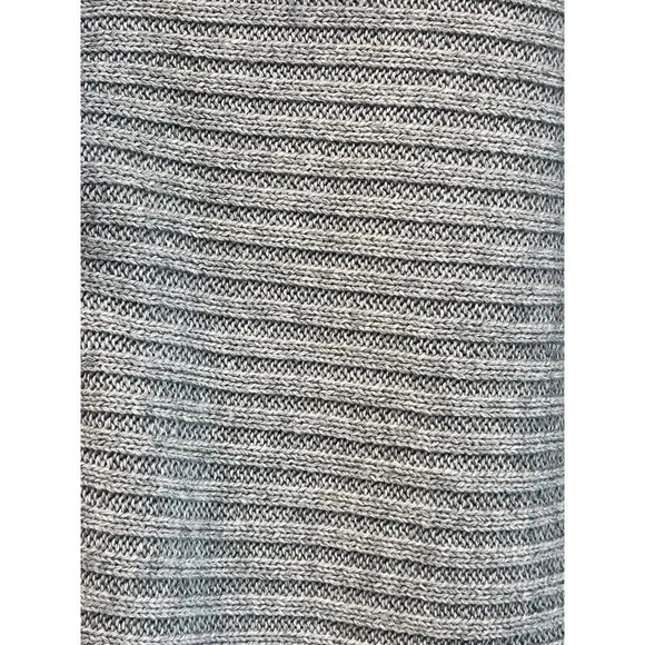 Ruby Moon Womens M Gray Knit Lace-Up Long Sleeves Sweater New - Picture 10 of 13